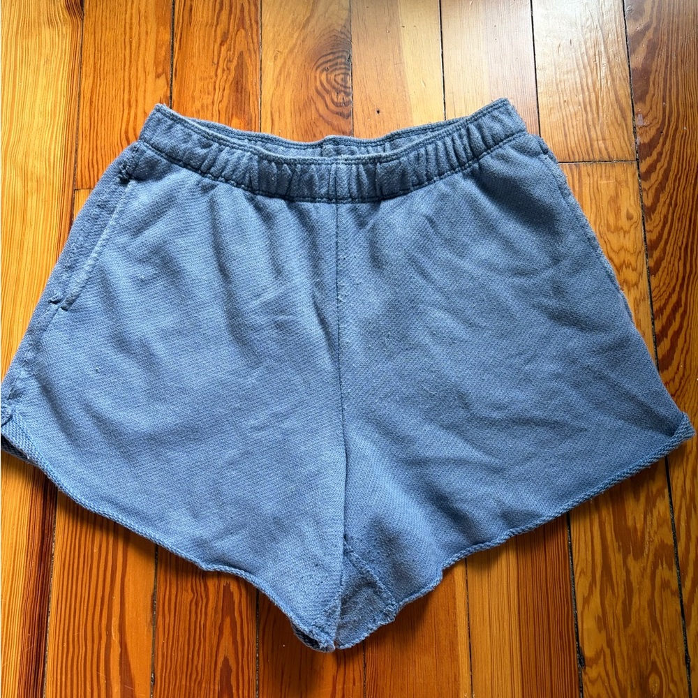 aerie Dusty Blue Athletic Lounge Shorts